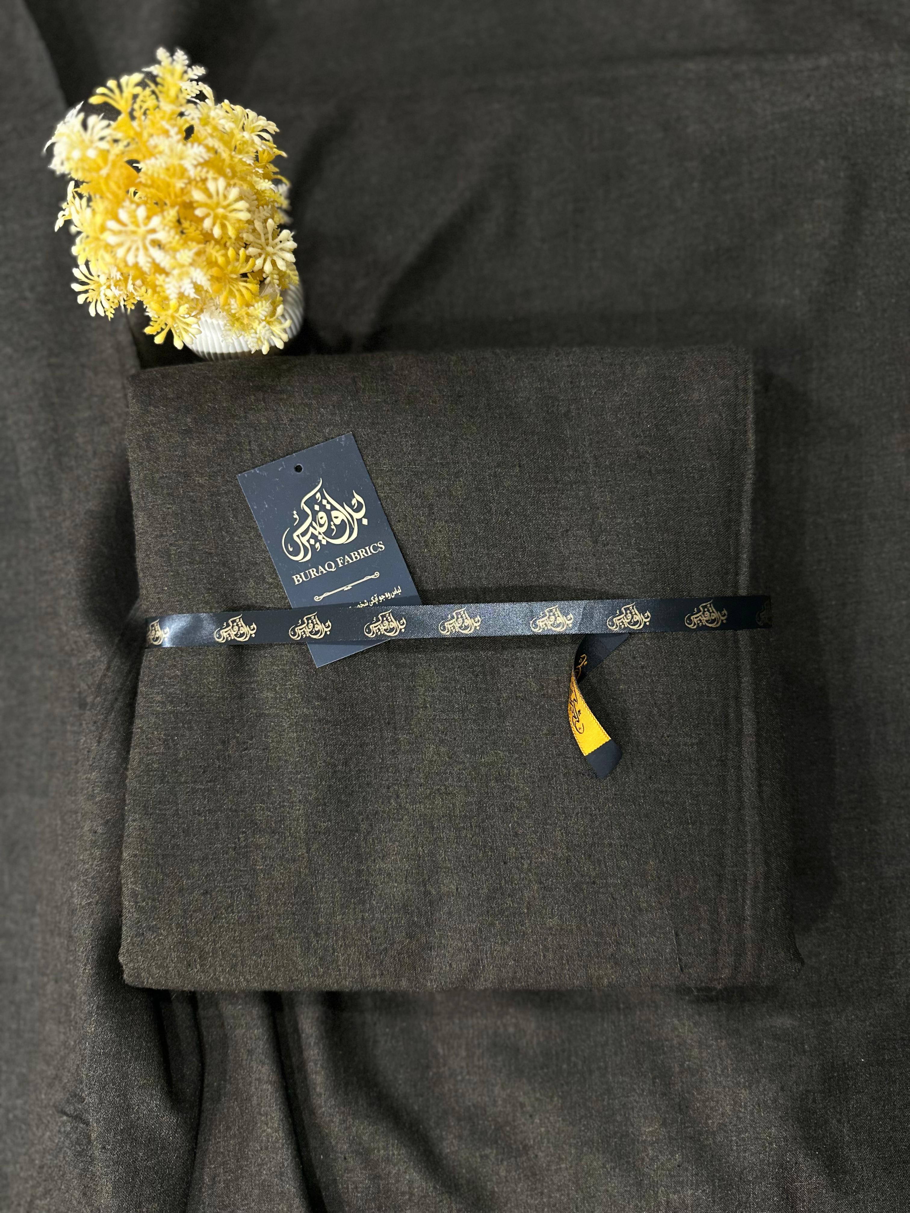 Premium Wool Fabric, Plain-Charcoal Grey, Tropical Classic Wool Blend